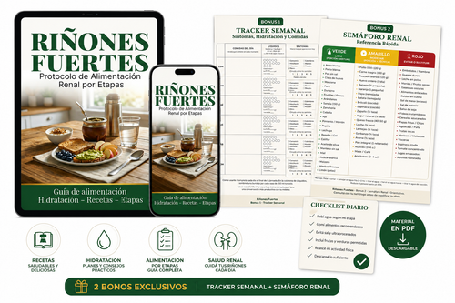 Riñones Fuertes — Protocolo de Alimentación Renal por Etapas